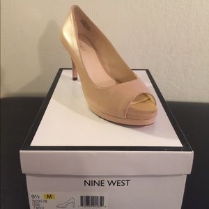 Nine West peep toe heels